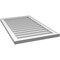 Ekena Millwork Vertical Surface Mount PVC Gable Vnt: Non-Functional, w/2"W x 1-1/2"H, Brickmould Frame, 22"W x 36"H GVPVE22X3602SN - alternate 2
